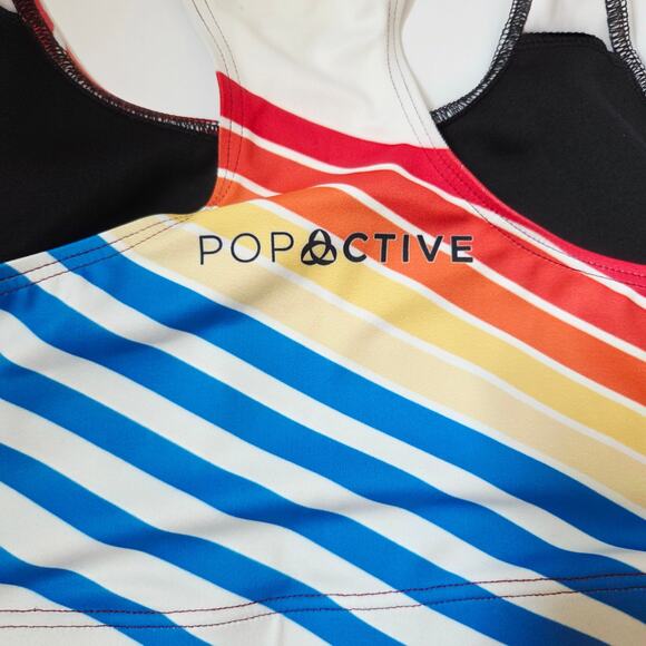 Poprageous 70's Los Angeles Swim Top Size Small - Picture 6 of 9